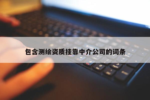 包含測繪資質(zhì)掛靠中介公司的詞條