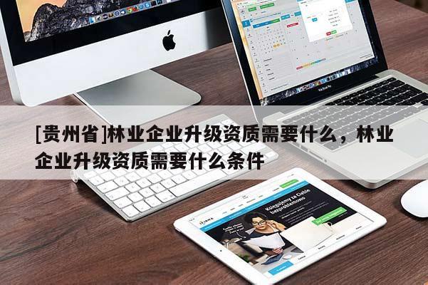 [貴州省]林業(yè)企業(yè)升級資質(zhì)需要什么，林業(yè)企業(yè)升級資質(zhì)需要什么條件