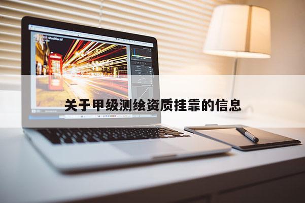 關(guān)于甲級(jí)測(cè)繪資質(zhì)掛靠的信息